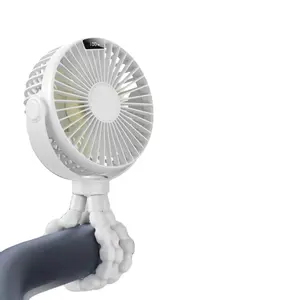 portable mini turbo jet fan charge tent fan with 180 degree oscillating clip on fan