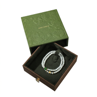 Boîte à bijoux personnalisée, coffret cadeau rigide pour bracelet, jonc, jade, montre, de marque premium, avec finition mate, pelliculage mat, gaufrage, recyclable et finition éclatante