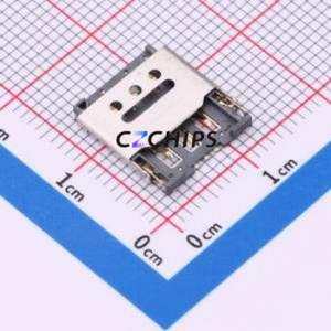 NANO-SIM-0507-P SIM Card Connector SMD Connector Flip Cover Type Nano SIM Card Card Holder 1.5mm - Product Image 1
