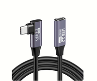 Câble de données USB-C/USB-C 3.2 haute vitesse 1M240W, 20 Gbps, adapté à la mise en miroir d'écran CarPlay, aux appareils mobiles / aux disques durs