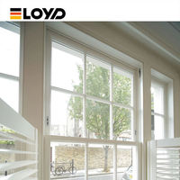 Fenêtre suspendue insonorisée Eloyd Factory en alliage d'aluminium moderne à simple vitrage, style battant, pour cuisine extérieure – Vente chaude