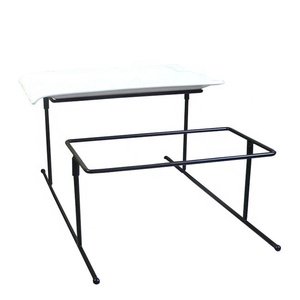 Meilleures ventes : <span class=keywords><strong>Caddie</strong></span> de buffet <span class=keywords><strong>moderne</strong></span> pliable et empilable à double niveau en fer thermolaqué pour assiettes et bols - Product Image 2
