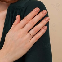 Gemnel - Proveedor Mayorista de Joyería, Joyería de Plata 925, Anillos de Dedo para Niñas con Circonita Cúbica y Piedra Citrina de Estilo Simple