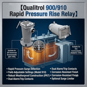 Relé de Presión Rápida Qualitrol 900 910 para Protección de Transformadores, Relé de Presión Súbita para Transformadores Llenos de Aceite - Product Image 2