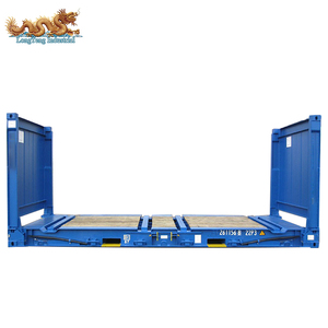 แผงไม้ปลายพับได้พับเก็บได้ชั้นไม้20FT แบน20ชั้นแบนตู้คอนเทนเนอร์20ฟุต - Product Image 2