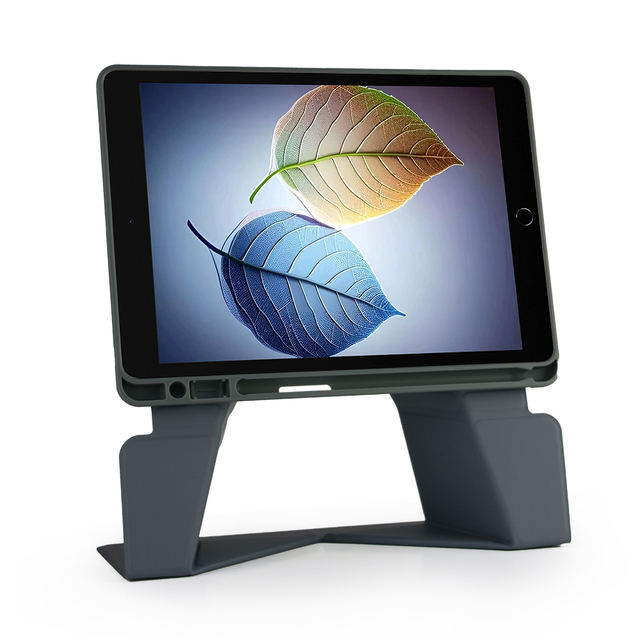 Multi-Angle Foldable Tablet Case with Adjustable Stand Shockproof Protective Cover with Honeycomb Cooling Back