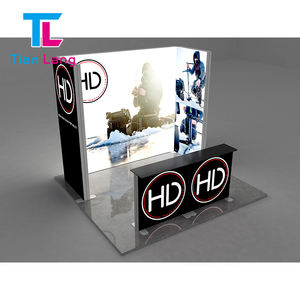 Caja de luz de exposición moderna de tela de tensión retroiluminada de pie 10x20 Exhibición de stand de feria comercial 3*6 - Product Image 2