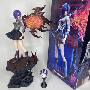 Figurine Anime <span class=keywords><strong>Tokyo</strong></span> <span class=keywords><strong>Ghoul</strong></span> Kirishima Dong Xiang à Double Tête de 37 cm, Modèle Sculpté, Boîte Cadeau, Ornement Fait Main - Product Image 1