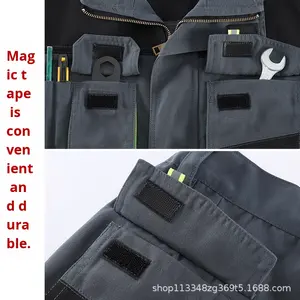 고급 춘추용 고가시성 CE 인증 남녀공용 작업복 세트 신제품 정전기 방지 내마모성 주름 방지 - Product Image 3