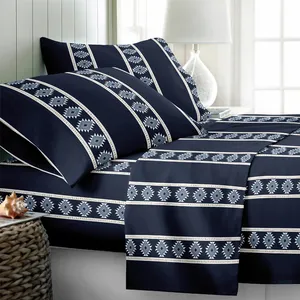 Queen Size Bed Sheets Set Luxury Hotel Sheet Set Skin-Friendly Set Of Sheets Wholesale