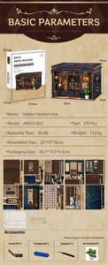 3D Wooden <b>Puzzle</b> Doll House Miniature Clothing Store DIY Assembly Model with LED Lighting Colorful Display Decor - Product Image 3