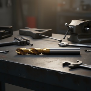 Foret hélicoïdal HSS-Co 7,94 mm, revêtement TiN, auto-centrant, pour perçage du métal - Product Image 3