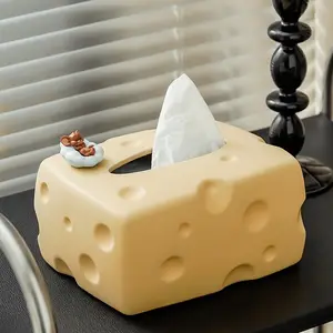 Керамическая коробка для салфеток в форме сыра