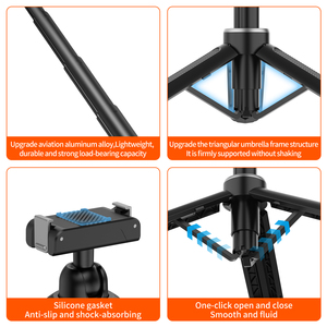 Adaptateur de <span class=keywords><strong>perche</strong></span> à <span class=keywords><strong>selfie</strong></span> magnétique à démontage rapide pour trépied, série de caméras d'action - Product Image 5