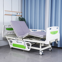Lit d'hôpital électrique multifonction 0-80 °   Lit vertical électrique avec réglage latéral et rotation des jambes pour personnes âgées alitées