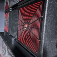 Haut-parleur actif professionnel T.I Pro Audio Pro-212 à ligne acoustique, plage de fréquences 45Hz-20KHz, pour diffusion, salles de conférence, spectacles en direct