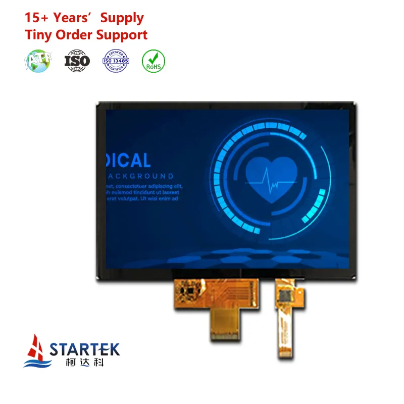 7 ''7 Zoll 1024*600 Auflösung LVDS-Schnitts telle 12H TN TFT LCD Kapazitiver Touchscreen mit LCD-Treiber platine