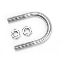Boulon en U galvanisé à chaud en acier au carbone, boulon de serrage en forme de U DIN3570 ASTM A307, fixation robuste pour tuyaux