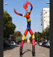 Danseur de ciel gonflable personnalisé avec deux jambes gonflable deux jambes danseur d'air tube de danse gonflable homme pour la publicité