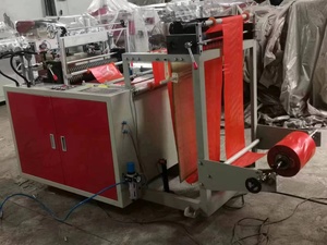 Полуавтоматический станок для производства биоразлагаемых полиэтиленовых пакетов (пакетов-жилетов) из HDPE/LDPE, машина для изготовления пластиковых пакетов - Product Image 2