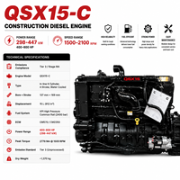 Motor Diésel Original Cummins QSX15-C de 15L y 6 Cilindros con Sistema Common Rail Electrónico de 2779 Nm ECM para Excavadora, Plataforma de Perforación y Bulldozer