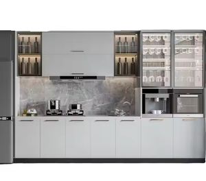 Meubles de cuisine modernes de luxe en bois stratifié mélamine - Product Image 1