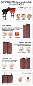 Manta de Terapia de Luz Roja e Infrarroja Cercana, Dispositivo de Recuperación y Alivio del Dolor para Adelgazamiento de Cuerpo Completo, para Uso en Casa, Salón o Spa - Product Image 4