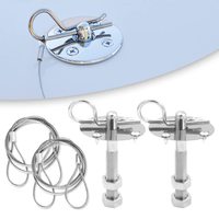 Nouveau capot de voiture en acier inoxydable broche tirer câble Type couvercle serrure Invisible moteur couverture serrure pagaie