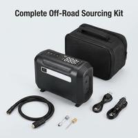 Compresseur d'air portable sans fil robuste avec cylindre de 22 mm, lumière LED et alimentation 12V DC pour SUV, voiture, moto, camping-car