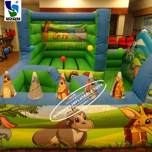 Parc <span class=keywords><strong>à</strong></span> thème <span class=keywords><strong>Jungle</strong></span> personnalisé château gonflable jeu souple fosse <span class=keywords><strong>à</strong></span> balles avec piscines coulissantes - Product Image 5