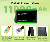 Производитель твердотельный 4S 6S 11000mAh 10C 271wh/кг Дрон/БПЛА аккумуляторная батарея для промышленного и стационарного ветра VTOL Multirotor