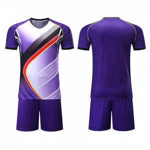 Gran oferta, conjunto de uniforme de fútbol personalizable, ropa de fútbol transpirable con impresión de nombre personal, servicio OEM disponible - Product Image 1
