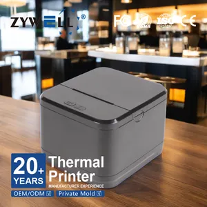 Zywell Nieuw Gelanceerde Mini-Bonprinters Z5801 Desktop Inktloze 58Mm Thermische Rekeningprinter