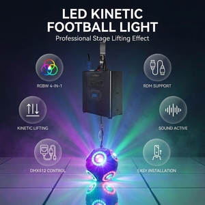 Sistema de Elevación Cinético LED Esférico de 150W con Guincho, Luz Dinámica de <span class=keywords><strong>3</strong></span> Metros para Escenarios Inmersivos y Arte Visual en Discotecas - Product Image 1
