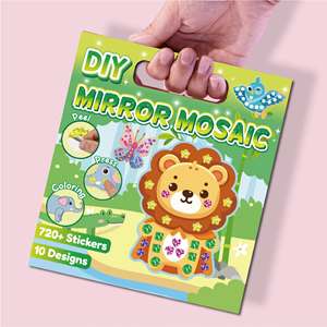 Kits de pegatinas de papel de aluminio 3 en 1, 10 Uds., pintura DIY, etiquetas de regalo de animales bonitos, actividad artesanal <span class=keywords><strong>para</strong></span> niños y <span class=keywords><strong>niñas</strong></span> - Product Image 5