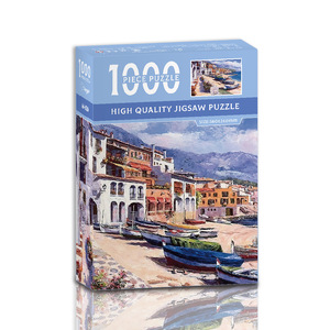 Mini Puzzle da 1000 Pezzi per Adulti, Design con Dipinti Famosi del Mondo, con Lettere sul Retro, Poster 1:1, Dimensioni Finite 38x26cm - Product Image 3