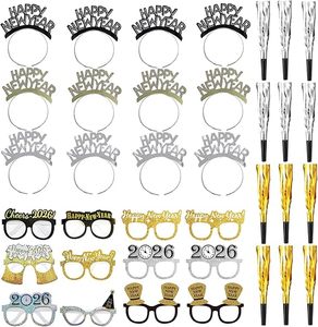 39 miếng New Years Eve Nguồn cung cấp bên 2026 chúc mừng năm mới Headband Tiara cho Đảng trang trí - Product Image 2