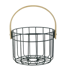 Panier à oeufs en fil métallique avec poignées Vente en gros Meilleure vente Collection d'œufs Panier de rangement haut de gamme style vintage campagnard - Product Image 2