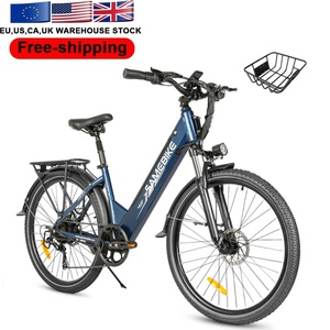 SAMEBIKE marque puissant 26 ''intégré 36V batterie au Lithium en acier à haute teneur en carbone femmes trajet vélo <span class=keywords><strong>de</strong></span> <span class=keywords><strong>ville</strong></span> électrique - Product Image 1