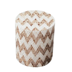 Fabricant vietnamien, vente en gros, tabouret en nacre, Table d'appoint en mosaïque comme Table basse, Table d'extrémité de serpillière pour la décoration de la maison - Product Image 1