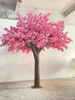 Décoration de mariage avec arbre à fleurs de cerisier, centre de table en forme d'arbre à fleurs de cerisier