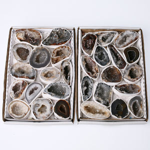 Scatola di geode di agata di cristallo naturale all'ingrosso pezzi di grandi dimensioni grezzi Druzy campione <span class=keywords><strong>chakra</strong></span> guarigione artigianato folk <span class=keywords><strong>pietre</strong></span> per la decorazione - Product Image 6