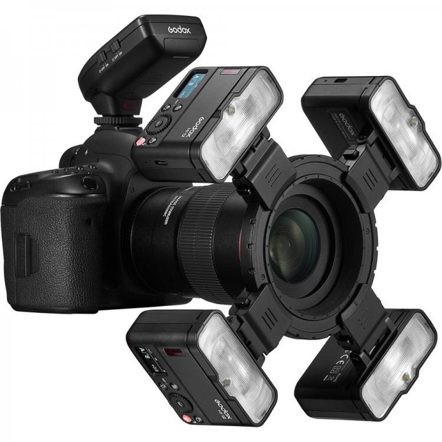 Professional Godox MF12 K2 TTL/Manual Macro Flash Wireless Mini Speedlite Set for Camera and Mini Photography (Portable)