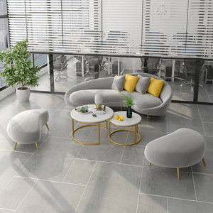 Set di Divani in Velluto OEM ODM per Designer d'Interni, Ufficio Moderno, Reception, Vendita Diretta dalla Fabbrica, Divani Componibili Moderni in Velluto - Product Image 4