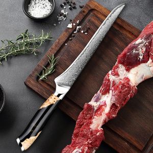 Factory Premium Hand‑Forged Damascus <b>Boning</b> Deboning <b>Knife</b> VG‑10 67‑Layer Steel Resin <b>Handle</b> Great Gift for Home Chefs - Product Image 2