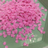 Tranches d'argile de fleur d'hibiscus rose en gros pour le remplissage de bricolage en argile polymère