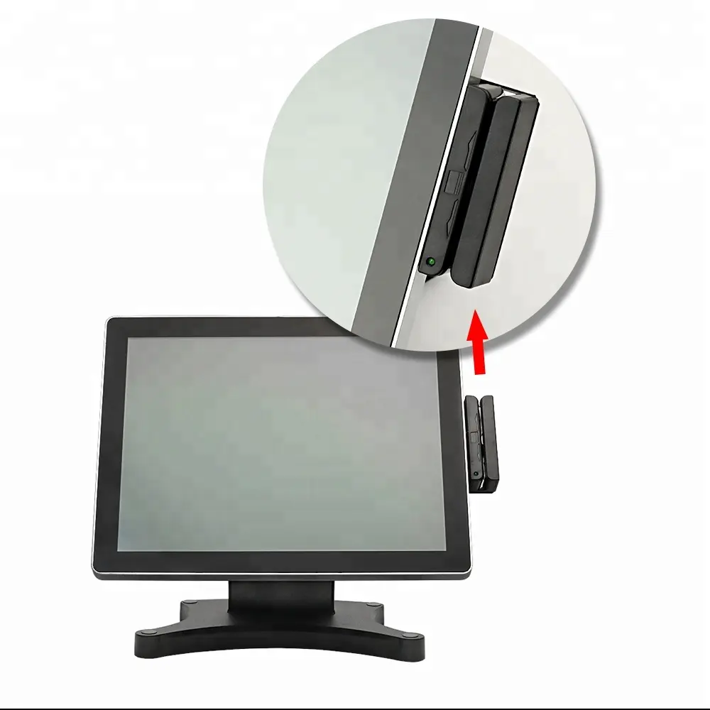 12 15 17 Inch Verkooppunt Pos Terminal/Pos Displays/Touch Screen Pos-systeem Zwart Voor Business