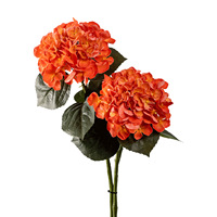 Bunga Hydrangea Sutra Sentuhan Lembut Buatan, Buket Pengantin Ikat Tangan, Tahan Kelembapan, Cetak 3D, Properti Foto, Dalam/Luar Ruangan