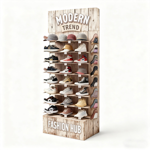 Expositor para Tênis e Bonés com Design Multi Nível Preço de Atacado OEM/ODM - Product Image 1