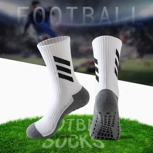 Football Socks Thick Towel Keep Warm Men's Mid-tube Striped Anti-slip Custom Soccer Design Sports Socks